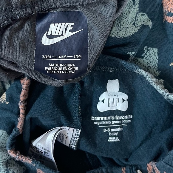 Stadela Nike Baby Gap 3-6 Months Bears Tree Nature Outfit Bundle Leggings Bib - Picture 10 of 11